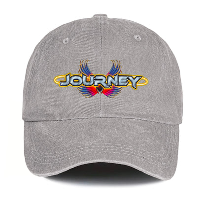 Journey Denim Dad Cap – Legendary Rock Band Logo Design ( With BOX)