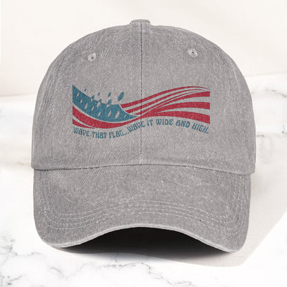 Grateful Dead Wave That Flag US Blues Denim Cap – Retro Vintage Dad Cap Gift For Dad (With Box)