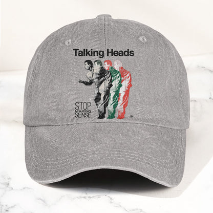 Talking Heads Stop Making Sense 84 Graphic Denim Cap – Retro Rock Music Fan Cap (With Box)