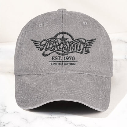 Aerosmith Est. 1970 Denim Cap – Vintage Dad Cap Gift For Dad (With Box)