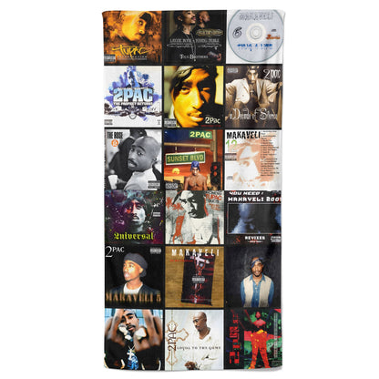 2Pac Beach Towel – Album Cover Collage Classic Hip-Hop Towel