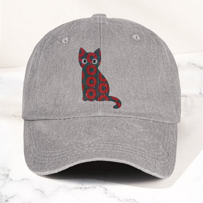 5-PACK Holographic Phish Cat Denim Cap – Retro Music Fan Merch Cap Gift For Dad (With Box)