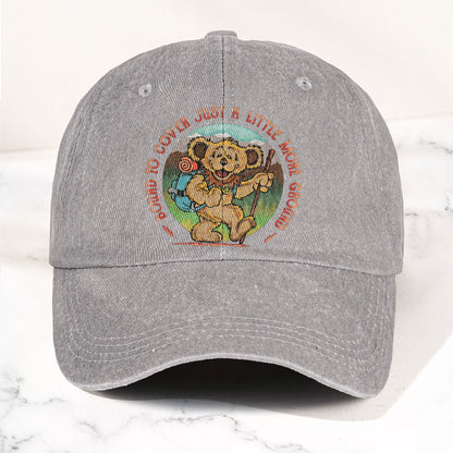 Grateful Dead Bound to Cover Just a Little More Ground Denim Cap – Retro Vintage Dad Cap Gift For Dad (With Box)