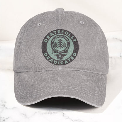 Gratefully Deadicated Denim Cap – Retro Grateful Dead Tribute Merch Hat Gift For Dad (With Box)