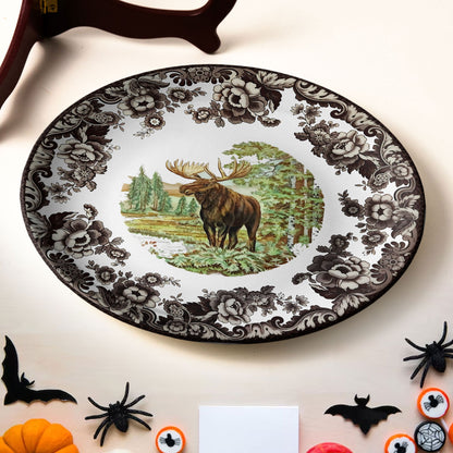 Moose in Forest Decorative Plate