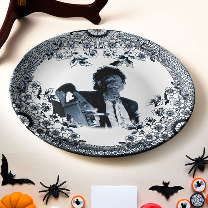 Vintage Horror Ceramic Plate – Leatherface