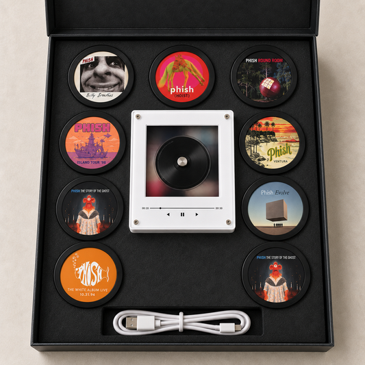 Phish MagTune, Magnetic Music Player Set, Mini Vinyl Album Magnets, Jam Band Fan Gift, Phish Music Collectible