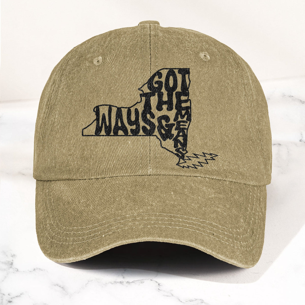 Grateful Dead Got The Ways & Means New York Denim Cap – Retro Rock Music Fan Cap (With Box)