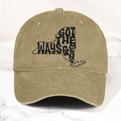 Grateful Dead Got The Ways & Means New York Denim Cap – Retro Rock Music Fan Cap (With Box)