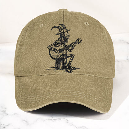 Billy Strings GoatSkeleton Guitarist Graphic Music Merch Denim Cap – Retro Vintage Dad Cap Gift For Dad (With Box)