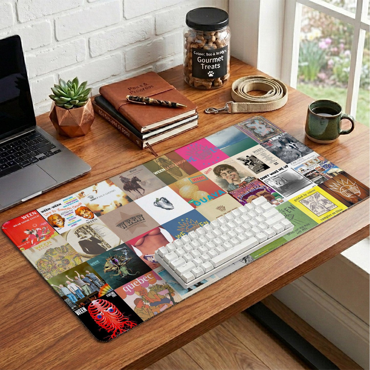 Ween Band Album Collage Print Desk Mat – Non-slip Office Gift Keyboard Pad Birthday Gift For Music Lovers