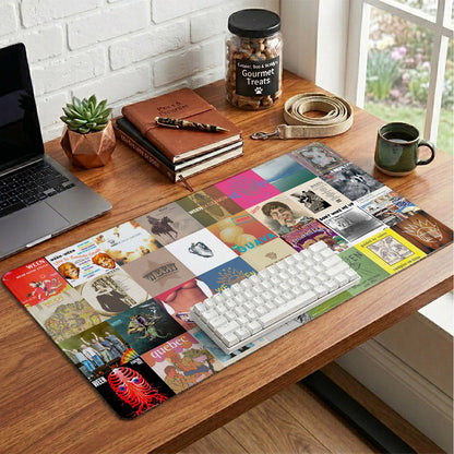 Ween Band Album Collage Print Desk Mat – Non-slip Office Gift Keyboard Pad Birthday Gift For Music Lovers