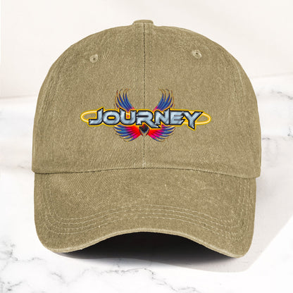 Journey Denim Dad Cap – Legendary Rock Band Logo Design ( With BOX)