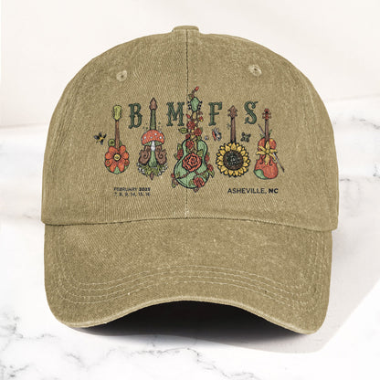 Billy Strings BMFS Asheville NC Concert Graphic Music Merch Denim Cap – Retro Vintage Dad Cap Gift For Dad (With Box)