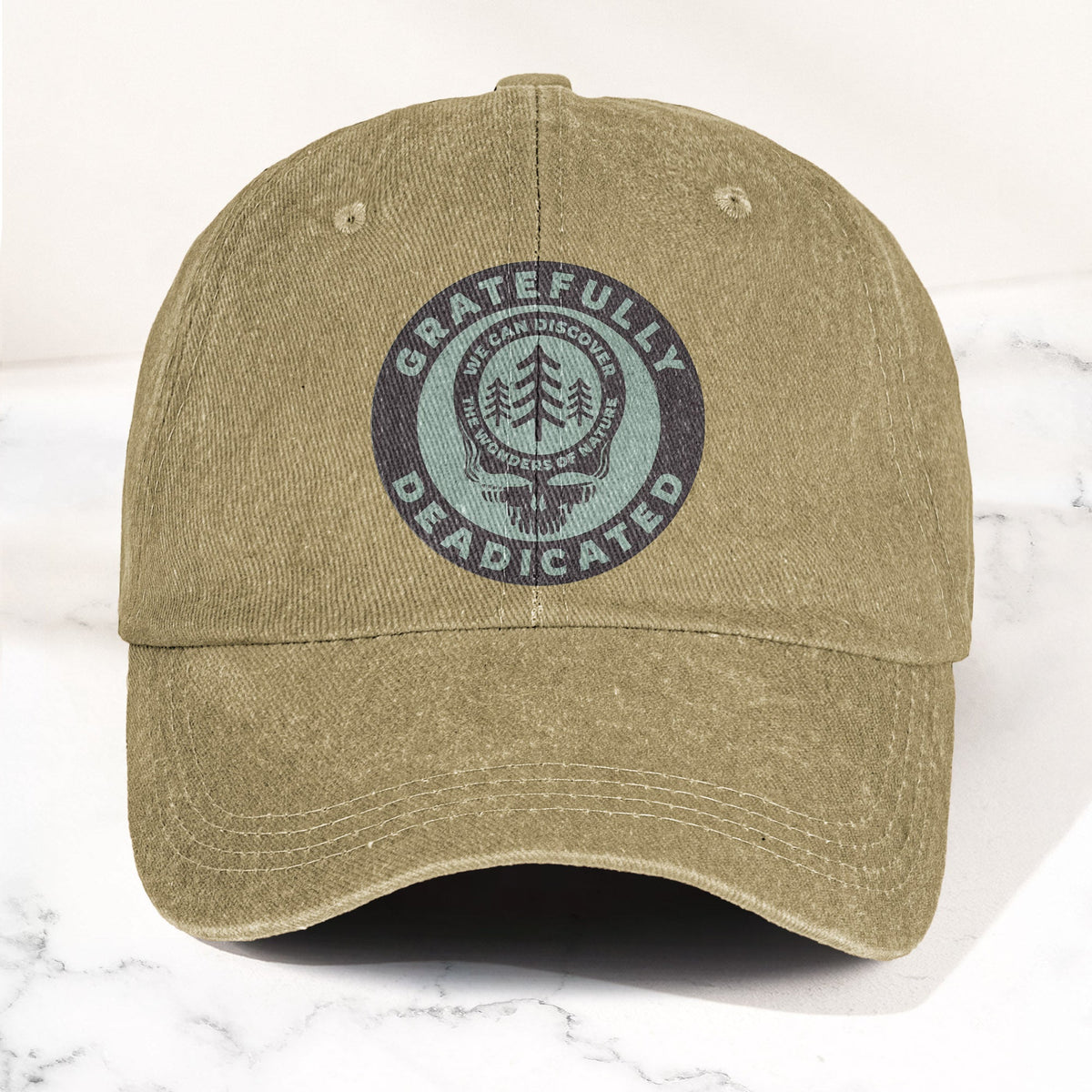 Gratefully Deadicated Denim Cap – Retro Grateful Dead Tribute Merch Hat Gift For Dad (With Box)