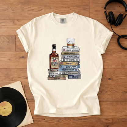 The Who Cassette Album Collection T-Shirt – Retro Rock Music Band Merch Tee