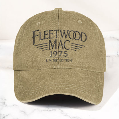 Fleetwood Mac 1975 Est Denim Cap – Vintage Dad Cap Gift For Dad (With Box)