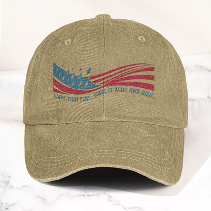 Grateful Dead Wave That Flag US Blues Denim Cap – Retro Vintage Dad Cap Gift For Dad (With Box)