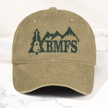 Billy Strings BMFS Acoustic Guitar Mountain Nature Music Merch Denim Cap – Retro Vintage Dad Cap Gift For Dad (With Box)