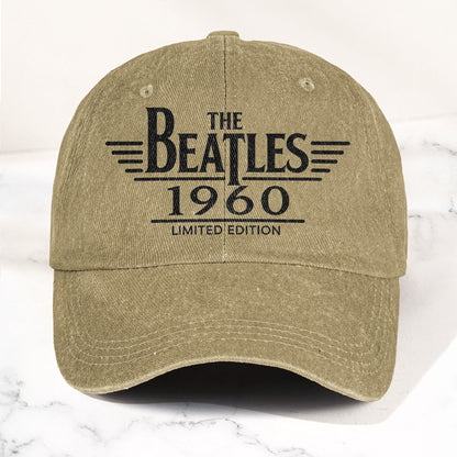The Beatles Band Logo 1960 Denim Cap – Vintage Dad Cap Gift For Dad (With Box)