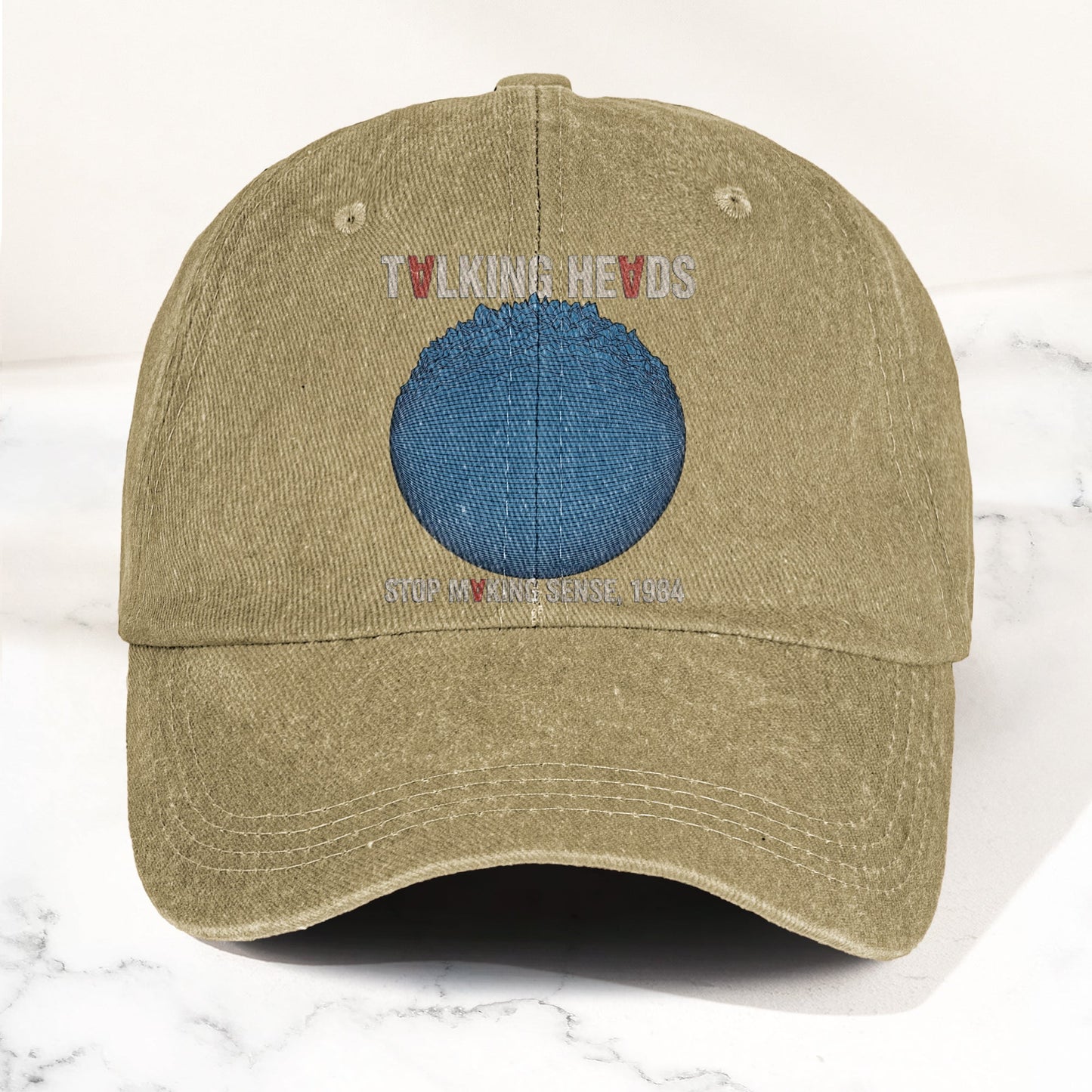 Talking Heads Stop Making Sense 1984 Graphic Denim Cap – Retro Rock Music Fan Cap (With Box)