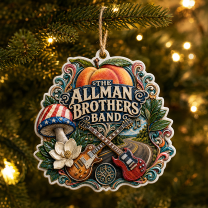 The Allman Brothers Band High-Definition 3D Printed Ornament – Music Lover Holiday Gift