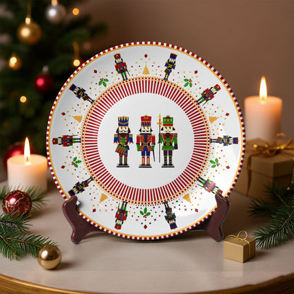 Nutcracker Soldiers Festive Decorative Plate