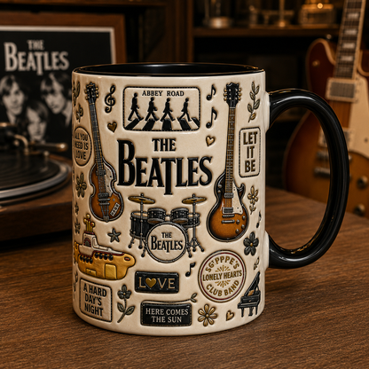 The Beatles Mug – Abbey Road Coffee Cup, All You Need Is Love Gift for Beatles Fans