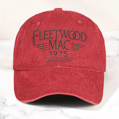 Fleetwood Mac 1975 Est Denim Cap – Vintage Dad Cap Gift For Dad (With Box)