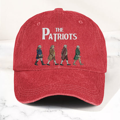 The Patriots Cartoon Illustration Denim Cap – Retro Vintage Dad Cap Gift For Dad (With Box)