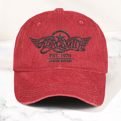 Aerosmith Est. 1970 Denim Cap – Vintage Dad Cap Gift For Dad (With Box)