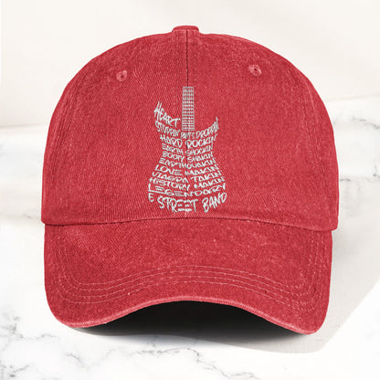 Bruce Springsteen and E Street Band Denim Cap – Retro Rock Music Fan Cap (With Box)