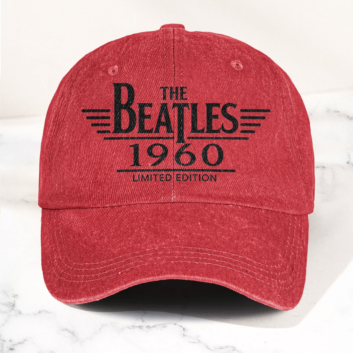 The Beatles Band Logo 1960 Denim Cap – Vintage Dad Cap Gift For Dad (With Box)