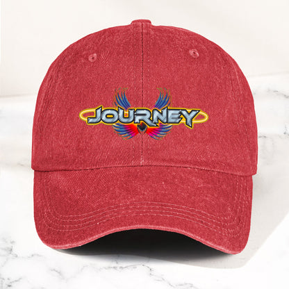 Journey Denim Dad Cap – Legendary Rock Band Logo Design ( With BOX)