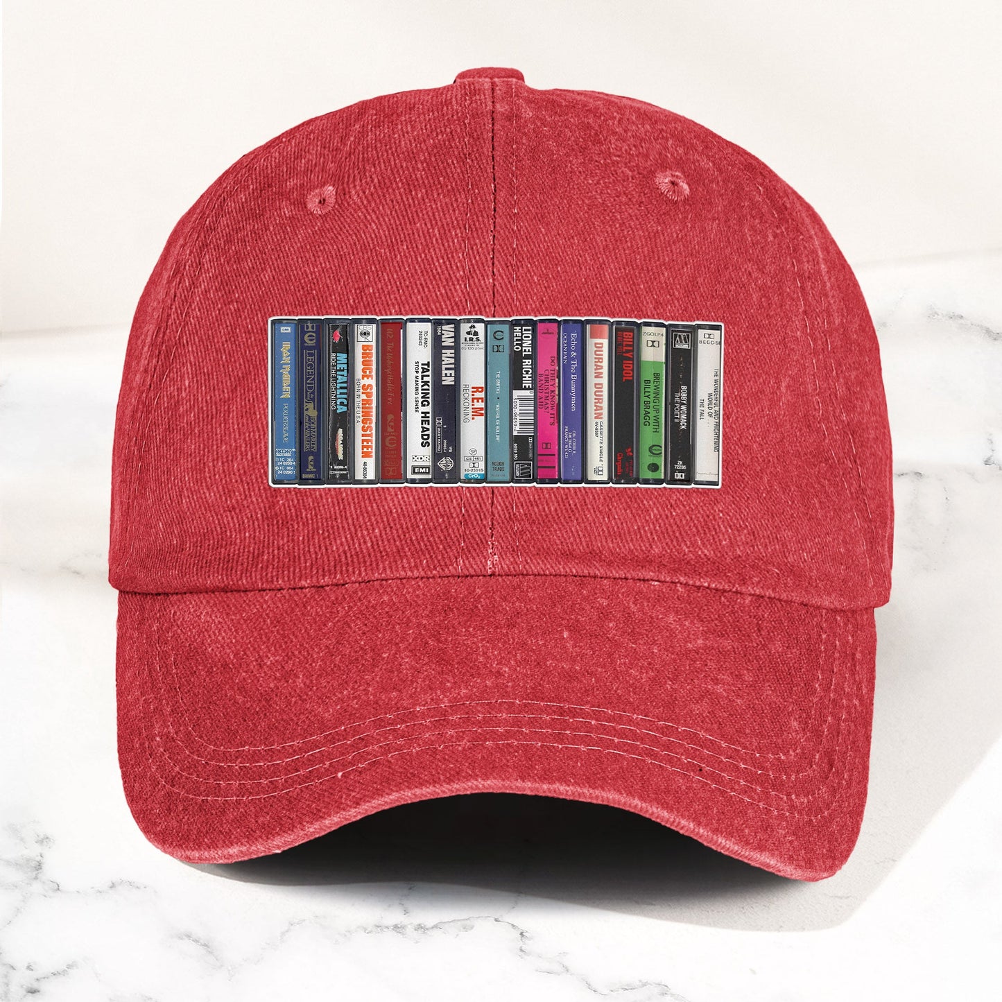 1984 Cassette Tape Collection Denim Dad Cap – Retro Music Mixtape Aesthetic Hat (With BOX)