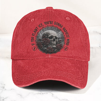 Grateful Dead Skull Franklin's Tower Lyrics Vintage Denim Cap – Retro Dad Cap (With Box)