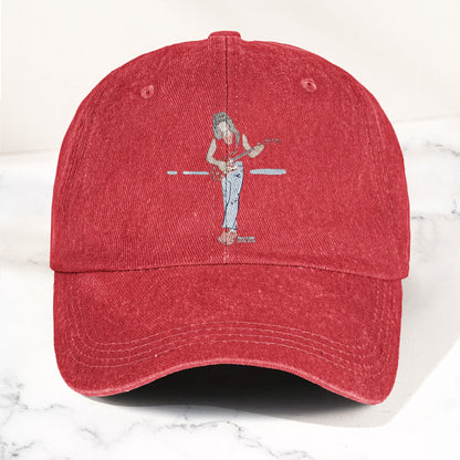 Eddie Van Halen Denim Cap – Van Halen Tribute Merch Dad Hat (With Box)