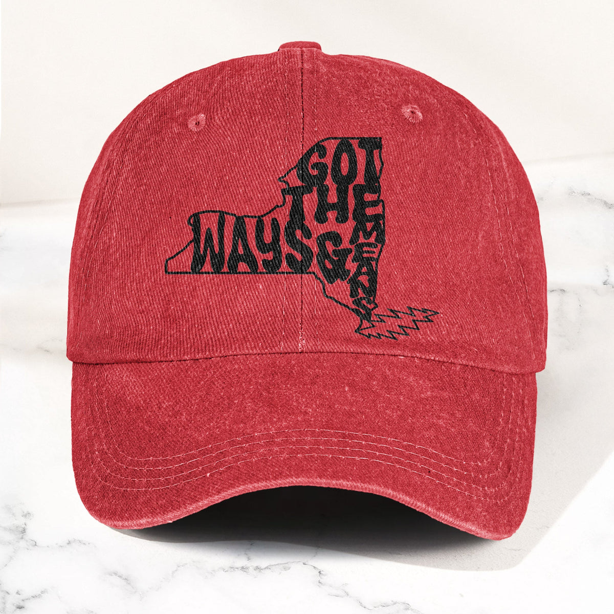 Grateful Dead Got The Ways & Means New York Denim Cap – Retro Rock Music Fan Cap (With Box)