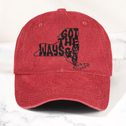 Grateful Dead Got The Ways & Means New York Denim Cap – Retro Rock Music Fan Cap (With Box)