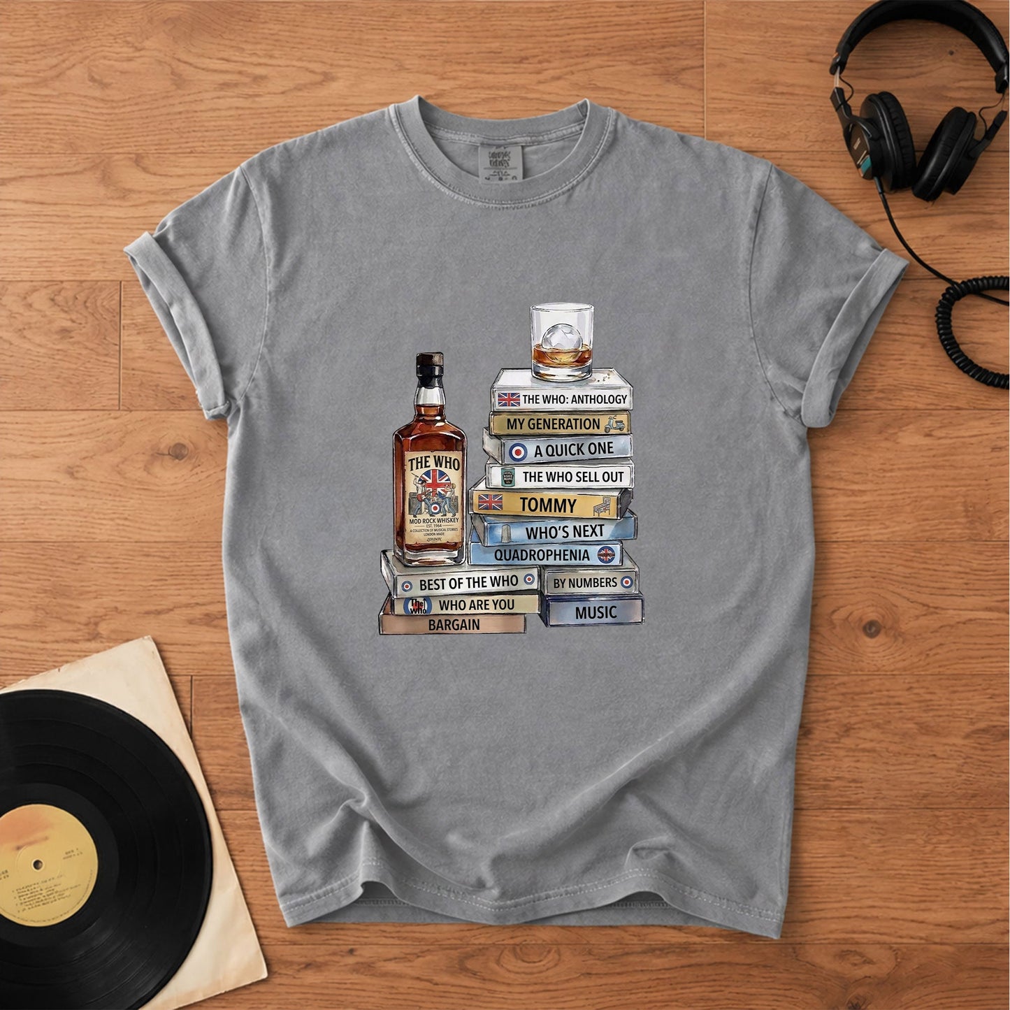 The Who Cassette Album Collection T-Shirt – Retro Rock Music Band Merch Tee