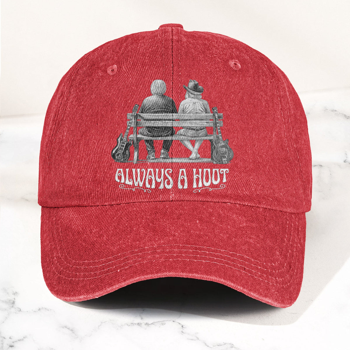 Grateful Dead Jerry Garcia and Bob Weir Always A Hoot – Retro Vintage Dad Cap Gift For Dad (With Box)
