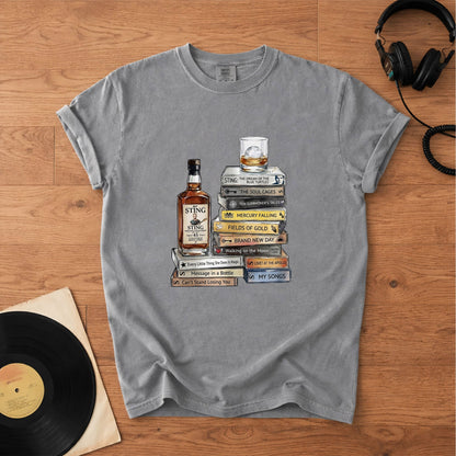Sting Cassette Album Collection Vintage T-Shirt – Retro Rock Music Merch Tee