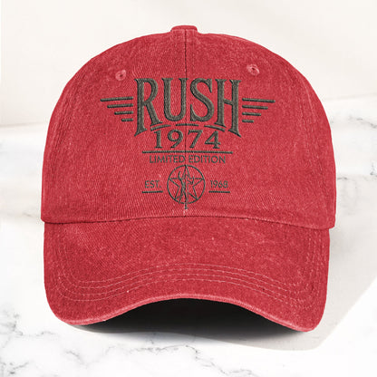 Rush 1974 Starman Logo Denim Cap – Vintage Dad Cap Gift For Dad (With Box)