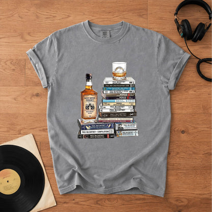 Paul McCartney Cassette Collection T-Shirt – Retro Music The Beatles Band Merch Tee