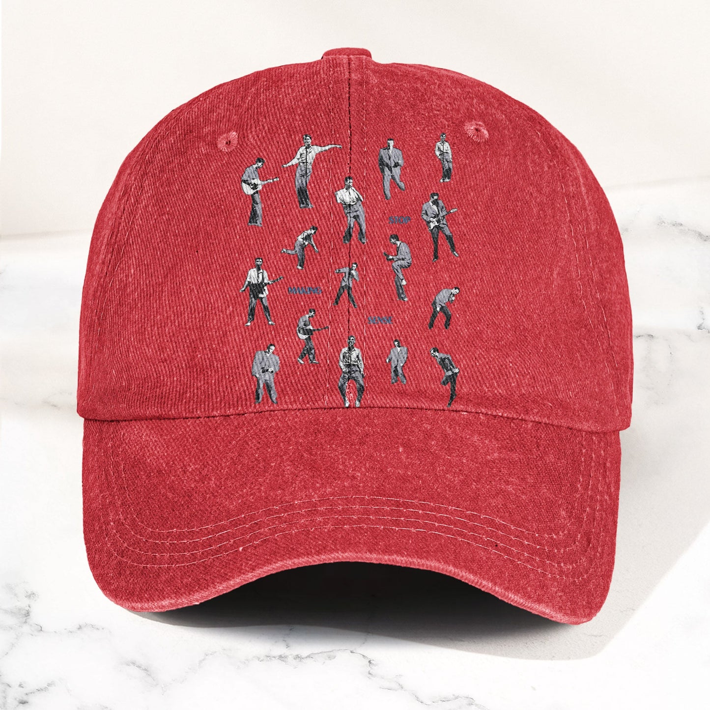Talking Heads Stop Making Sense Dance Denim Cap – Retro Music Fan Concert Cap Gift For Dad Father's Day (With Box)