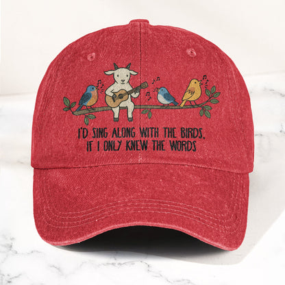 Billy Strings Gild the Lily Lyrics Goat Acoustic Guitar Cosmic Bluegrass Vintage Denim Cap – Retro Vintage Dad Cap Gift For Dad (With Box)