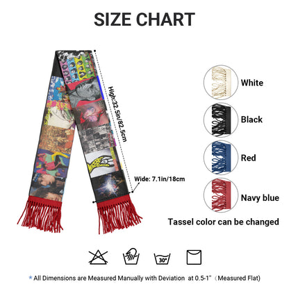 The Rolling Stones Album Collage Scarf – Classic Rock Fan Gift