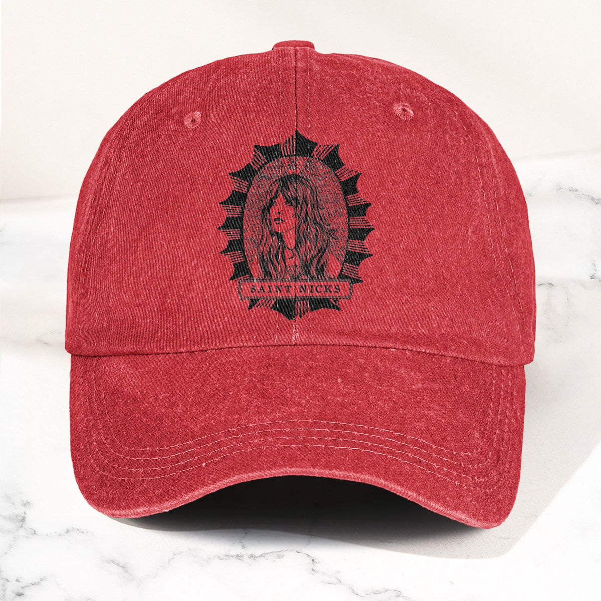 Saint Nicks Stevie Nicks Vintage Denim Cap – Retro Music Band Cap Gift For Dad (With Box)