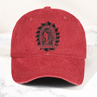 Saint Nicks Stevie Nicks Vintage Denim Cap – Retro Music Band Cap Gift For Dad (With Box)