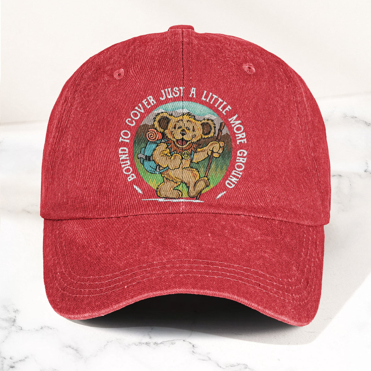 Grateful Dead Bound to Cover Just a Little More Ground Denim Cap – Retro Vintage Dad Cap Gift For Dad (With Box)